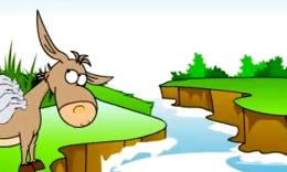 儿童故事精选 伊索寓言 驴子过河