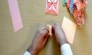 手工制作儿童简单折纸大全 可爱花篮折法图解